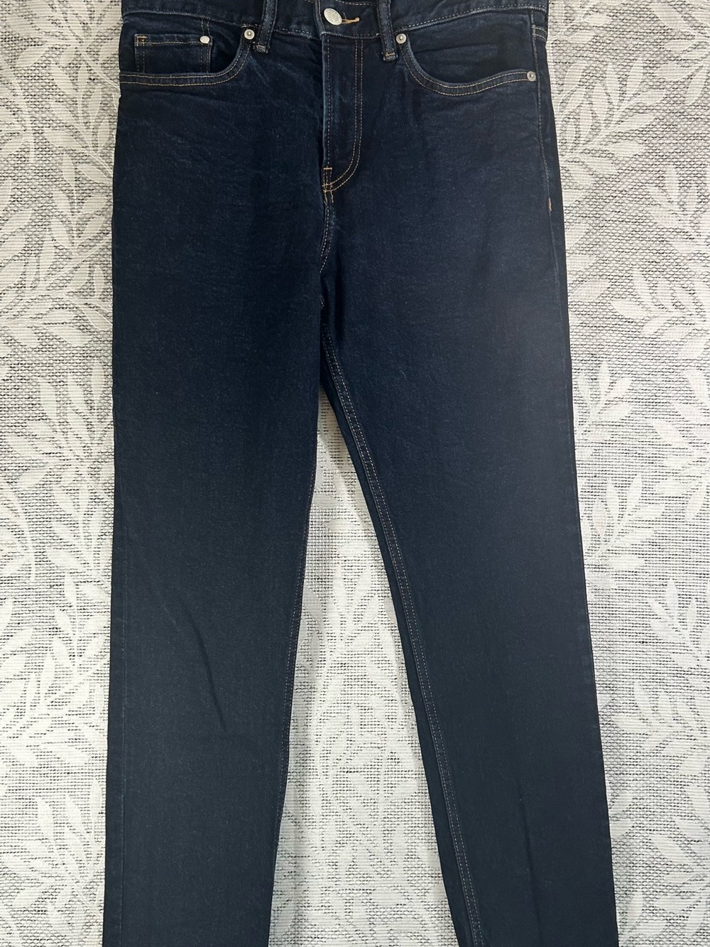 H&M Jeans Coupe Etroite Slim Fit Mens Size 30x32 Blue Denim Dark Wash Faded